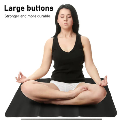 Large 30x68 cm PU Leather Grounding Mat - Multifunctional Earthing Pad for Desk Use