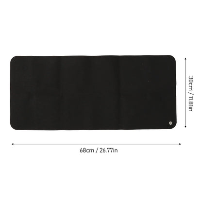 Large 30x68 cm PU Leather Grounding Mat - Multifunctional Earthing Pad for Desk Use